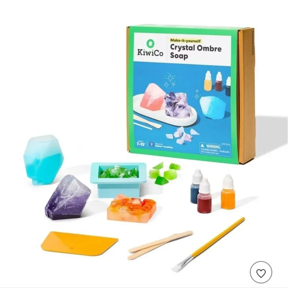 New KiwiCo Crystal Ombre Soapmaking: DIY Craft Activity Kit